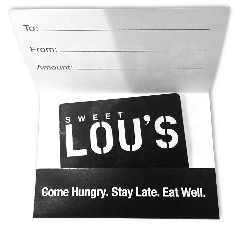 Sweet Lou's Gift Cards